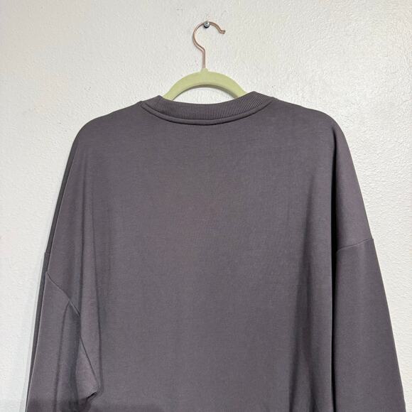 Athleta Gray Portrero Sweatshirt Sz M - Picture 8 of 12
